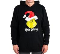 United Labels The Grinch Hoodie for Men and Women, Black, Feelin Grinchy, Winter Hooded Pullover, Unisex, black, XXL