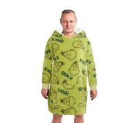 United Labels The Grinch Oversize Cozy Hoodie for Men - Oversized Men's Cosy Pullover Fluffy Blanket Sweater Green