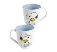 United Labels The Peanuts Mug Snoopy 280 ml, Blue White, Ceramic Coffee Cup