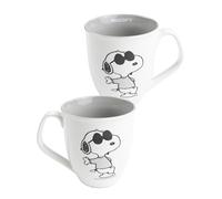 United Labels The Peanuts Snoopy 280ml Grey White Ceramic Coffee Mug Coffee Mug