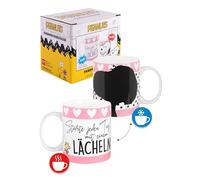 United Labels The Peanuts Snoopy Magic Mug - Start Each Day with a Smile, Colour-Changing Ceramic Coffee Mug, 320 ml