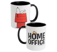 United Labels The Peanuts Snoopy Mug - Home Office Coffee Mug Mug Ceramic Coffee Mug 320 ml Black/White