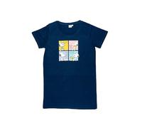 United Labels The Peanuts Snoopy nightshirt for women - sleep shirt pyjama short sleeve top blue (blue, L)