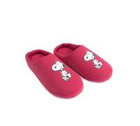 United Labels The Peanuts Snoopy Slippers for Women - Slippers Slippers Bordeaux Red, red, 7 UK