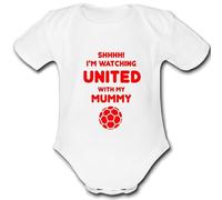 UNITED MAN present from MUMMY for a gift Football Unique Baby Vest Grow Babygrow Cute PERSONALISED Custom Boys Girls Unisex MANCHESTER SHEFFIELD ROTHERHAM