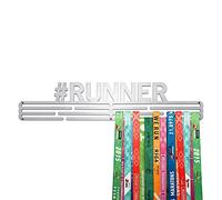 United Medals #RUNNER Sport Medal Hanger Display | Stainless Steel Medal holder | Awards display rack for up to 60 medals