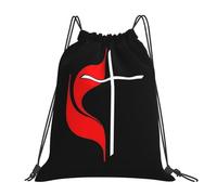 United Methodist Church Home Unisex Drawstring Bag Durable Gym Sack Foldable Swimming Bag For Hiking Climbing Gym