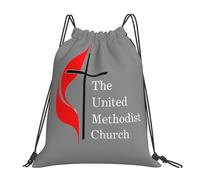 United Methodist Church Home Unisex Drawstring Bag Lightweight Gym Sack Durable Drawstring Backpack For Hiking Travel Picnic