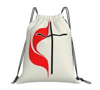 United Methodist Church Home Unisex Swimming Bag Foldable Drawstring Bag Large Drawstring Backpack For Gym Beach Travel