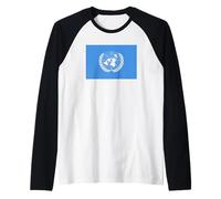 United Nations Flag of The UN Raglan Baseball Tee
