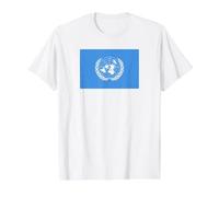 United Nations Flag of the UN Value Graphic T-Shirt, Men, White, S