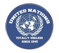 United Nations International Organization Enamel Pin, Metal Lapel Badge