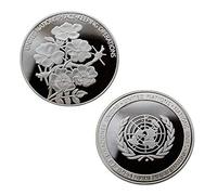 United Nations Peace Keeping Operation Commemorative Challenge Silver Color Token Novetly Coin