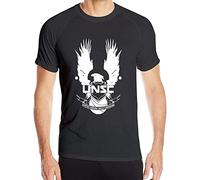 United Nations Space Command UNSC Logo Men Short Sleeve T-Shirt Dry Fit Running Tee (Large)