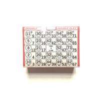 United Novelty 1 on Double Action Double Play Bingo Paper Game Cards- Pack of 500