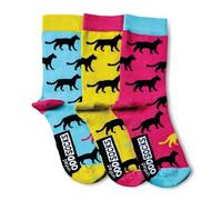 United Oddsocks 3 Mix & Match Ankle Socks For Ladies, UK 4-8 (EU 37-42), Ideal Birthday, Mother, Christmas Day Gift Socks (UK, Alpha, One Size, Regular, Regular, Holly)
