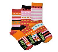 United Oddsocks - 3 Oddsocks for Girls - Hearts, Fun and Silly Novelty