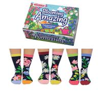 United Oddsocks Blooming Amazing Set Of 6 Mismatched Odd Socks UK 4-8 Ladies