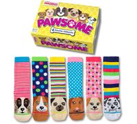 United Oddsocks - Box 6 Oddsocks Women Pawsome, UK 4-8, EUR 37-42, US 6.5 -10.5,