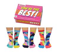United Oddsocks Box Of 6 Ladies Odd Socks You're The Best! Women Size UK 4-8