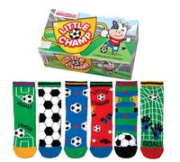 United Oddsocks Champ - Box of 6 Oddsocks For Boys, UK 9-12, Multicolour | Fun and Silly Novelty Socks, Colourful Mismatched Odd Socks, Birthday Gift for Boys, Fun Novelty Gift Idea