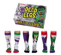 United Oddsocks Dead Legs, 6 Mix-and-Match Halloween Horror Socks for Men