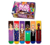 United Oddsocks Drag Your Feet Odd Socks Gift Box - 6 Colourful Mix & Match