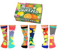 United Oddsocks Freshly Squeezed 6 Juicy Fruit Themed Socks - Cristmas Gift Idea