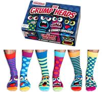 United Oddsocks Grump Heads - Box of 6 Odd Socks for Men,UK 6-11 | EUR 39-46 |