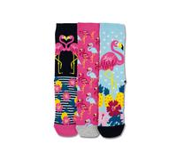 United Oddsocks MARTHA 3 Oddly Coordinated Bright Flamingo Ladies Socks UK 4-8