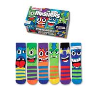 United Oddsocks Mashers Gift Box for Boys - 6 Colorful Monster-Themed