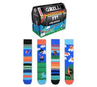 United Oddsocks Mens Novelty Fathers Day 4 Odd Socks Grill It