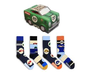 United Oddsocks Mens Novelty Fathers Day 4 Odd Socks Petrol Head