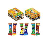 United Oddsocks Men's Odd Socks Novelty Mismatched 3 Odd Pairs Little Diggers | Size: 9-12 United Oddsocks Multicolor 9-12