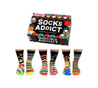 United Oddsocks Men's Odd Socks Novelty Mismatched 3 Odd Pairs - Socks Addict | Size: 6-11 United Oddsocks Multicolor 6-11