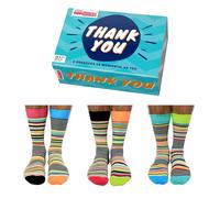 United Oddsocks Men's Thank You Gift Box of Socks - Gift Idea for Friends