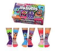 United Oddsocks Miss Mashers Mismatched Set Of 6 Girls Odd Socks Gift