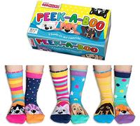 United Oddsocks - Pack of 6 Mix & Match Kids Socks, Novelty Socks for Kids 4-6 years old, Size UK 9-12 (EU 27-30)