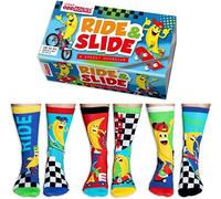 United Oddsocks Ride and Slide Children's Socks - Uk Size 12-5.5 - Novelty