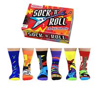 United Oddsocks - Sock n Roll- Box of 6 Odd Socks for Men UK 6-11 EUR 39-46 US 7-12