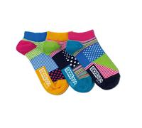 United Oddsocks Stripes Dots UK 4-8 Pair With A Spare Woman 3 Odd Liner Socks