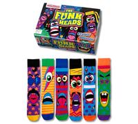 United Oddsocks The Funk Heads Gift Box - 6 Colourful Funky Odd Socks