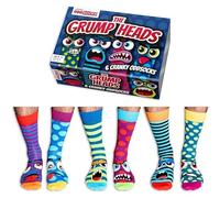 United Oddsocks Grump Heads - Box of 6 Odd Socks for Men,UK 6-11 | EUR 39-46 | US 7-12. Fun and Quirky Birthday,Christmas,Father's Day Gift for Men