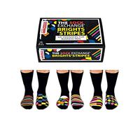 United Oddsocks The Sock Exchange Brights and Stripes - Colourful Funky Mens Socks - 6 Oddsocks for Men UK 6-11 EUR 39-46 US 7-12