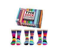 United Oddsocks The Sock Exchange Weekend Novelty Crew Sock Giftbox, Multi, Men Print