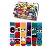 United Oddsocks The Stress Heads Gift Box - 6 Sulking Odd Socks for Men
