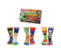 United Oddsocks The Zombodies Set Of 6 Monster Mismatched UK 12-5.5 Boys Socks