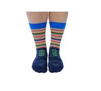United Oddsocks Two Pairs Brogue Socks - Father's Day Fun Socks for Office Man UK 6-11 EUR 39-46 with Green & Yellow Laces Bright Stripes