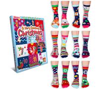 United Oddsocks Women's 12 Days of Christmas Sock Novelty Advent Calendar Gift