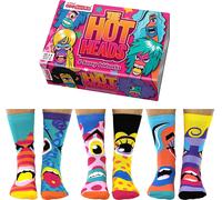 United Oddsocks Women's Hot Heads Novelty Socks Size 4-8 Birthday Gift Idea